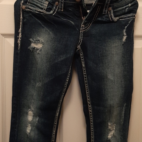 SILVER Aiko Low Rise Capri Jeans 26x24 - Picture 1 of 4